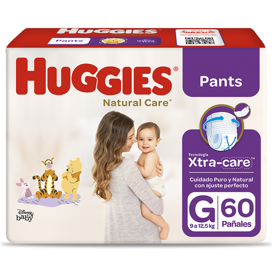Pants Huggies Natural CareXpad Bigp Talla G 60 unid